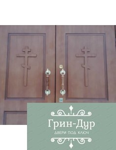 Входная дверь в храм арочная DH-0014 2
