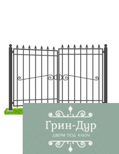Кованые ворота распашные VK-0011