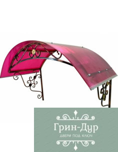 Козырек с поликарбонатом KP-0007