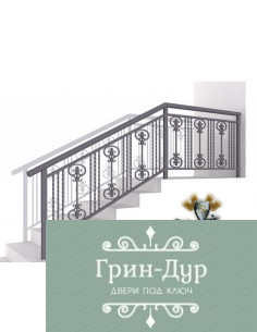 Перила с ковкой на лестницу PK-016