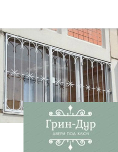 Решетка на балкон белая RBL-031