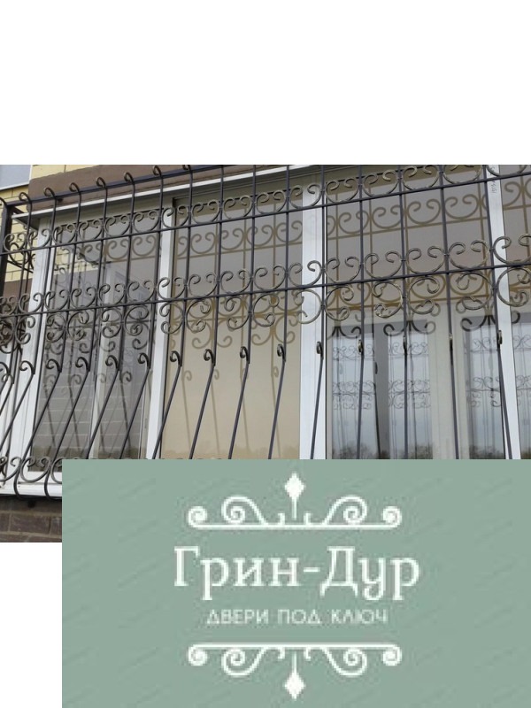 Решетка на балкон лоджию первого этажа RBL-035