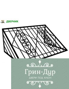 Решетка на приямок с ковкой PR-012