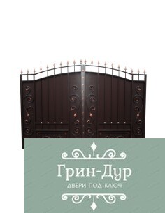 Ворота с калиткой в загородный дом VSK-002