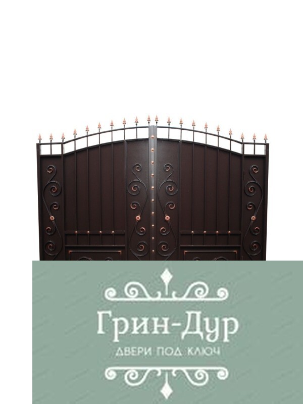 Ворота с калиткой в загородный дом VSK-002