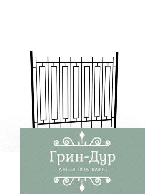 Забор комбинированный со столбами ZS-0024