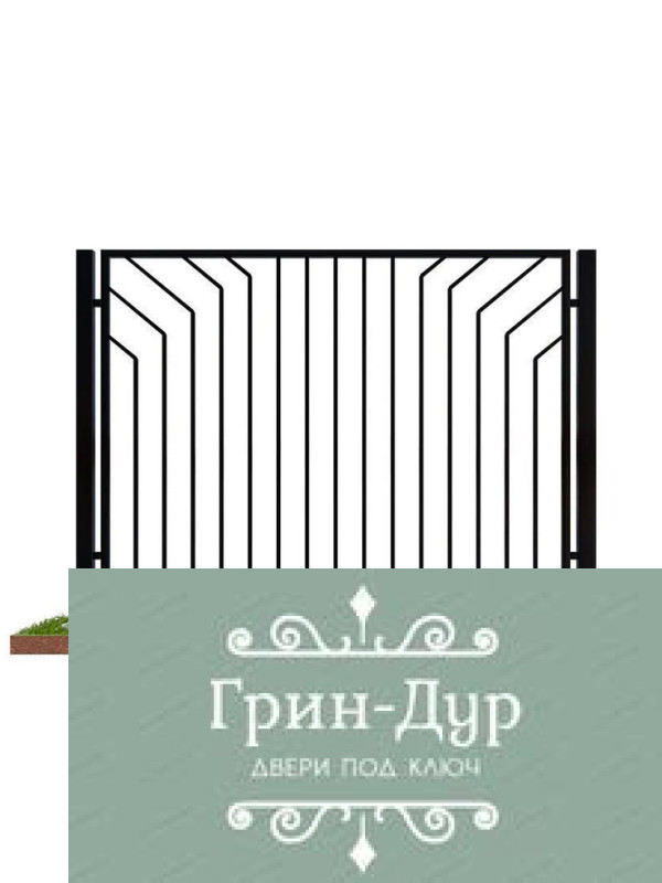 Забор металлический секция из профиля ZS-0005