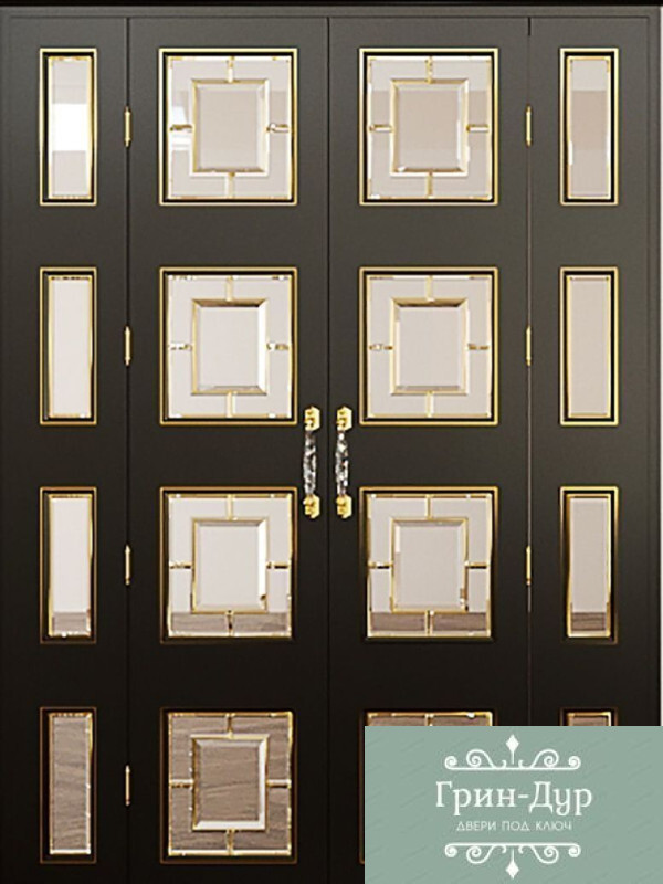 Деревянная тамбурная дверь-71