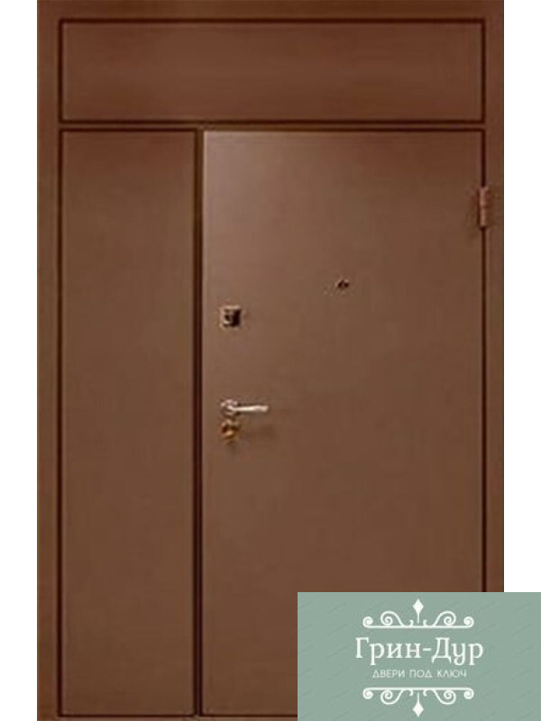 Тамбурная дверь с боковой и верхней вставкой-33