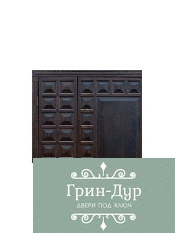 Дверь для коттеджа массив дуба KT-089